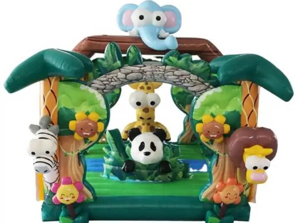 Zoo Animal inflatable jumping castles bouncer for kids fun