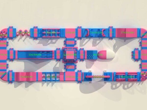 commercial inflatable water park playground