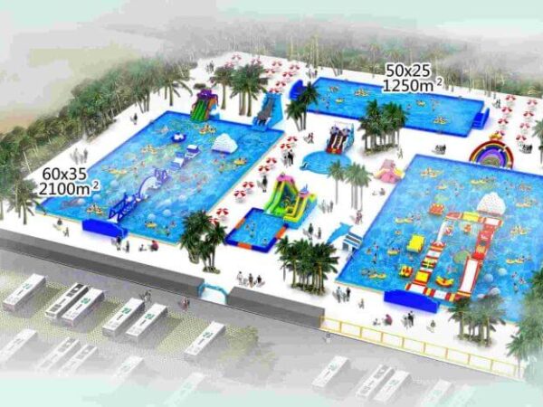 Lake Inflatable Water Park