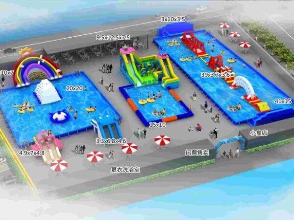 Giant Inflatable Water Park