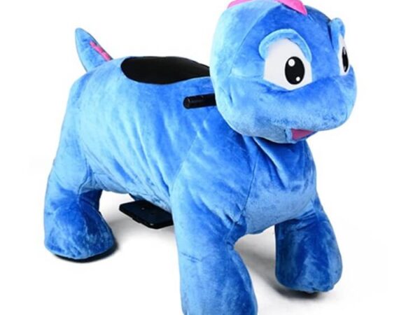 Animal Blue Ride Shopping Mall Plush Big Size Stuffed Walking Animal Electric Scooter Ride On Toy Animal
