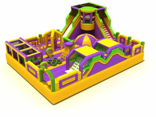 Commercial Inflatable Big Park Obstacle with Blower