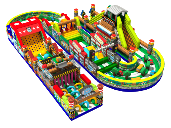 Car Paradise Inflatable Combo Park for 10 Parts