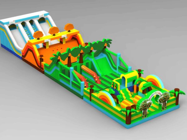 Commercial Inflatable Four Seasons Obstacle Park