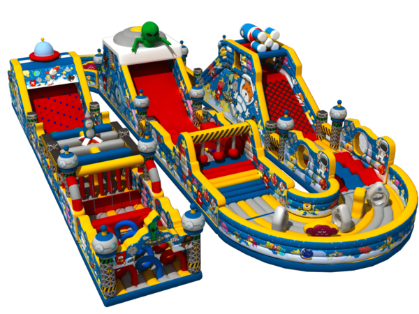 Huge Commercial Space Park Big Inflatable with 11 Parts