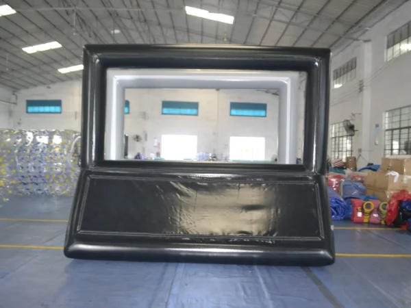 Sleek Black Advertising Board for Professional Displays