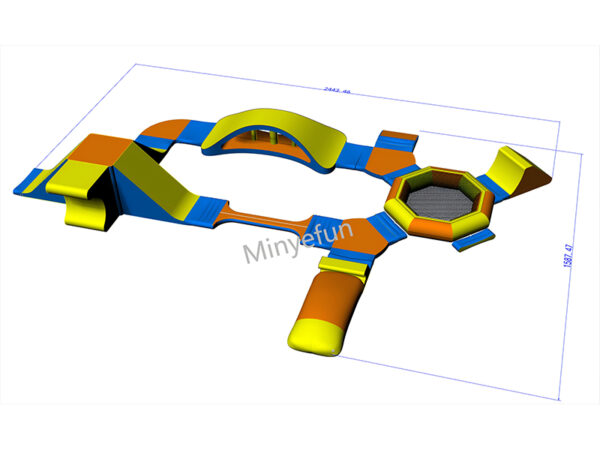 Customized 15.8*24.4M Water Inflatable