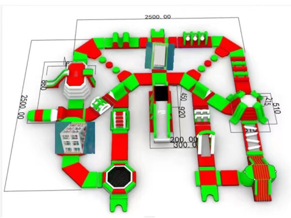 Customized Class Playable 25*25m Water Inflatable