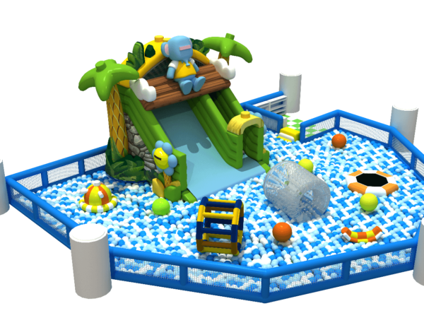 Commercial Combo Inflatable Slide Attachment