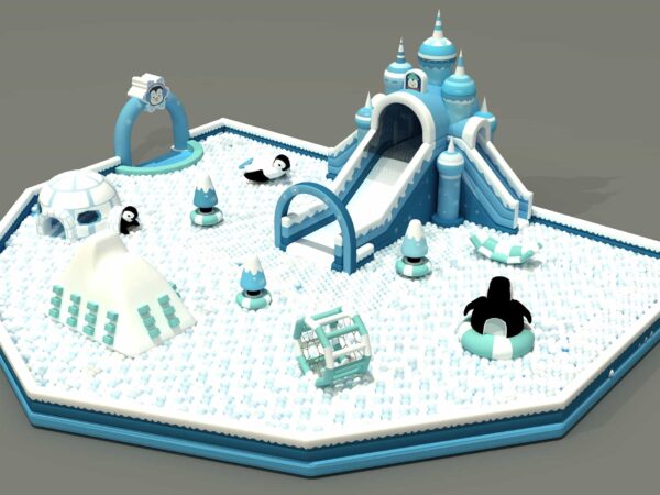 Commercial Inflatable Winter Bouncer Ball Pool