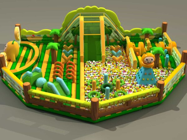 Inflatable Park Mr. Orange Bouncer Ball Pool Inflatable Game Series For Children