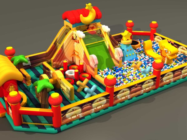 Commercial DragonInflatable Fullmoon Bouncer Ball Pool
