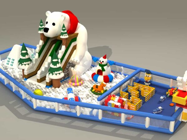 Winter Bear Ball Pool Slide Park bubble Game