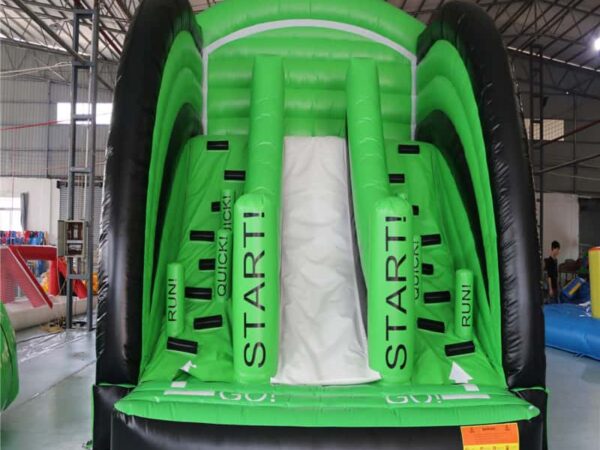 Inflatable Slide Wtithout Sensor System With Soft Velcro Background