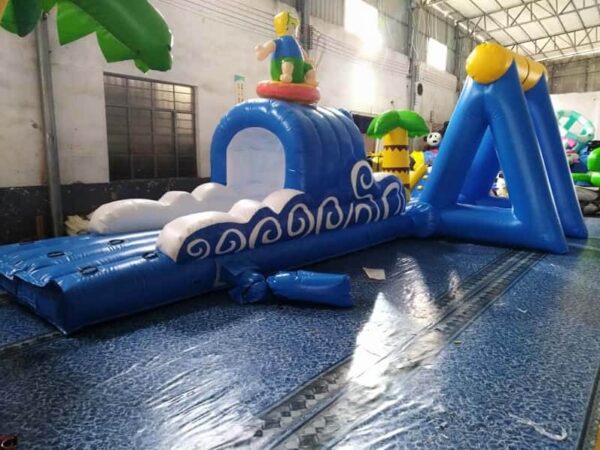 Cartoon Water Obstacle Course