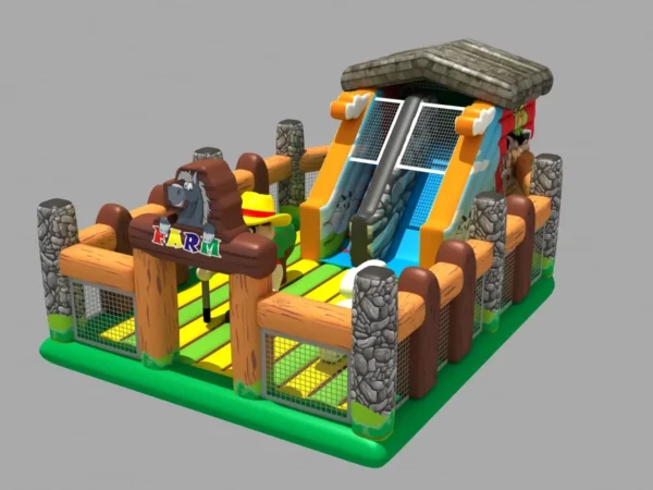 MinyeFun Farming Slide Big – Giant Inflatable Slide for Outdoor Fun!