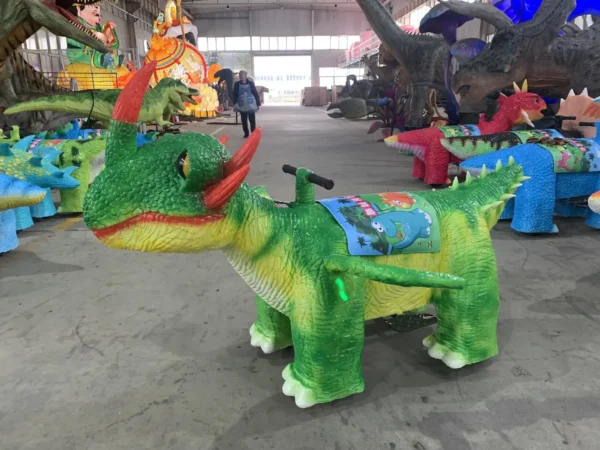 Coin-Operated Dinosaur Rides for Shopping Centers