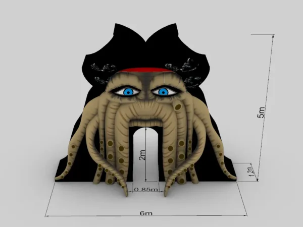 Inflatable Octopus Pirate Arch
