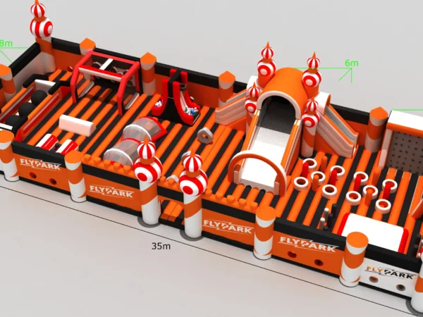 Atomic Rush Inflatable Obstacle Course