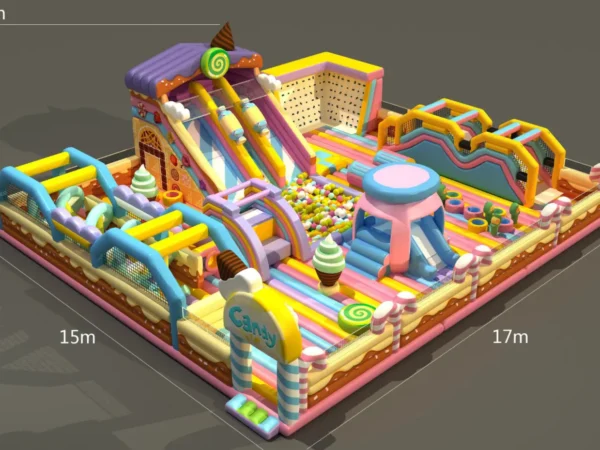 Sugar Rush Jubilee Inflatable Playground