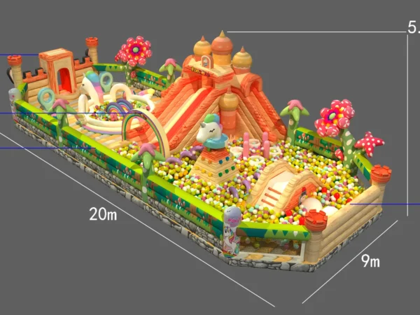 Fairy Tale Kingdom Inflatable Funplex Park