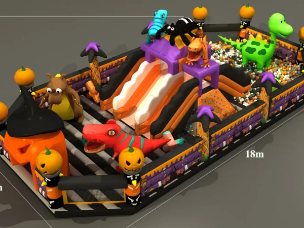 Haunted Dinosaur Escape Obstacle Playground