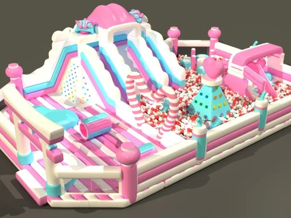 Pastel Dreamland Inflatable Adventure Park