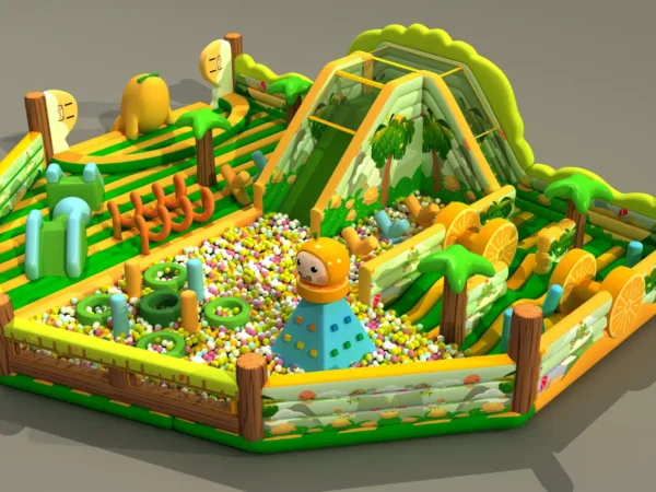 Sunny Orange Grove Inflatable Adventure Park