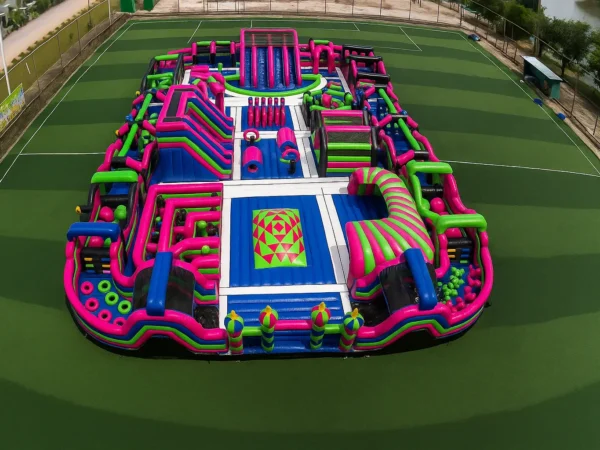 Galactic Glow Inflatable Superpark Obstacle Course