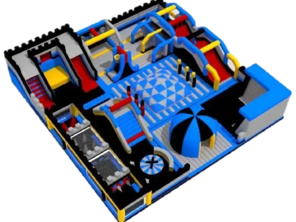 Medieval Knight's Castle Inflatable Challenge Arena