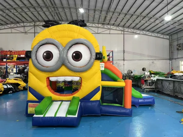 Minions Themed Inflatable Bounce House and Slide Combo
