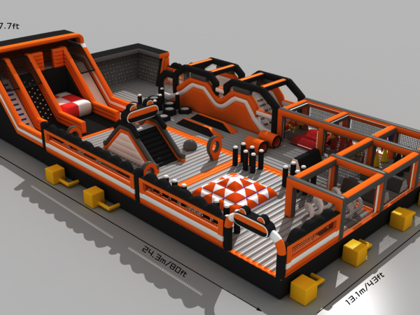 80ft Juggernaut Inflatable Obstacle Challenge Course