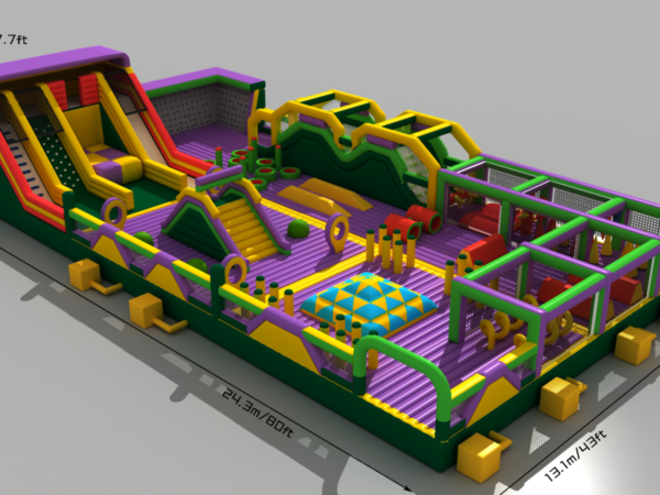 Monster Madness Inflatable Adventure Park Playground