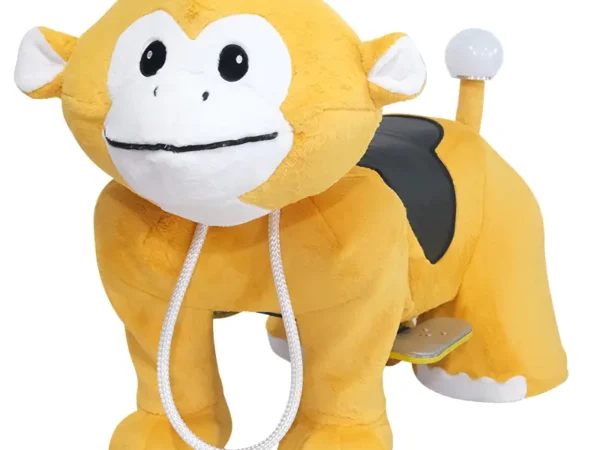 Motorized Yellow Monkey Kiddie Ride with Brushless Motor