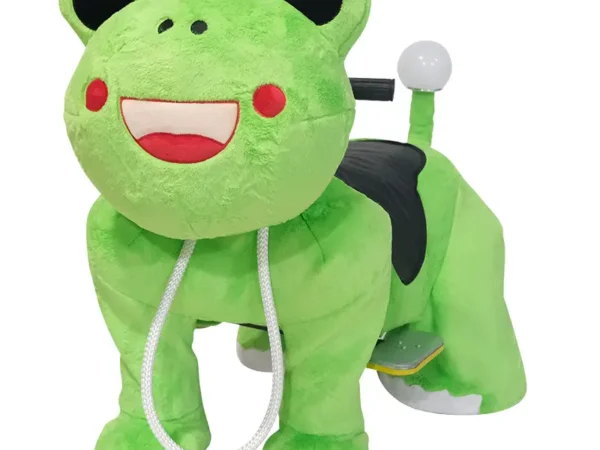Green Frog Animal Ride with Remote Control and Sound Effects
