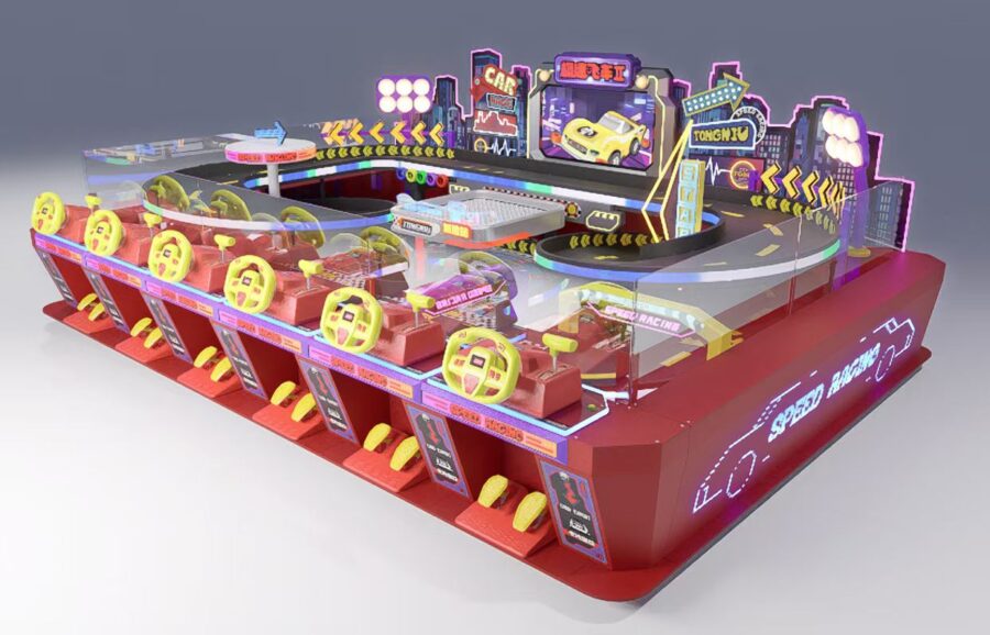 commercial slot car racing game