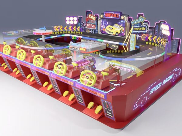 6 Players Speed Racing II Indoor Mall Kids Coin Operated Racing Track Game Machine