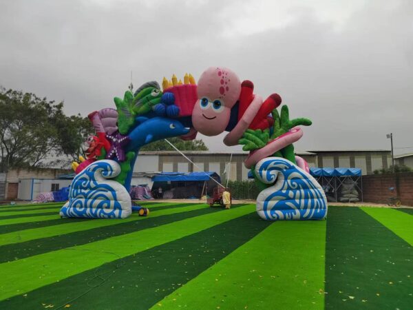 Ocean Theme Inflatable Arch Entrance for Events | Custom Inflatable Decoration Gate