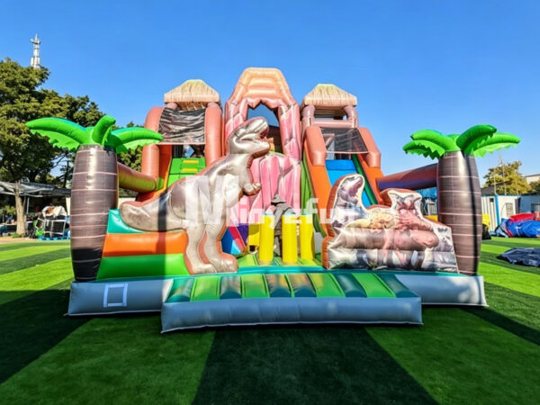 Jurassic Dinosaur Inflatable Water Slide Bounce House Combo