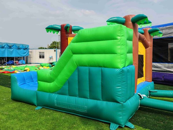 Inflatable Bounce House with Slide, Heavy Duty Commercial Bouncy Castle for Kids Backyard Party Outdoor Play