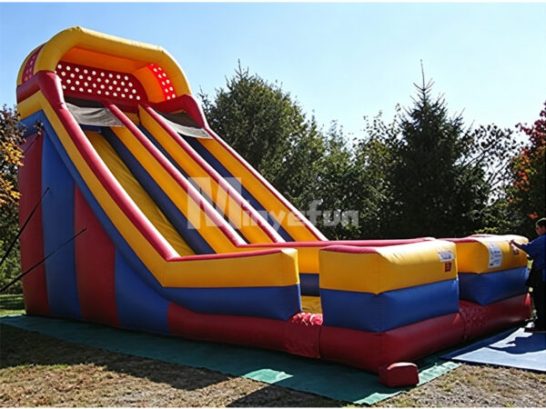 Giant Dual Lane Inflatable Dry Slide, Commercial Grade Inflatable Slide for Kids & Adults