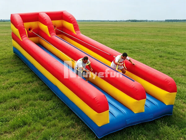 Commercial Inflatable Bungee Run Slide | 2-Lane Interactive Race Game
