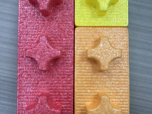 EPP Foam Building Blocks Set - Star & Cross Shape Interlocking Bricks for Kids, Safe Educational Toy