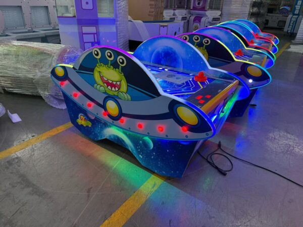 UFO Alien Kids Air Hockey Table | Coin Operated Children Hockey Arcade Game