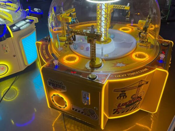 Lucky Tower Crane 4 Player Prize Digging Arcade Machine | Coin Operated Kids Gift Game