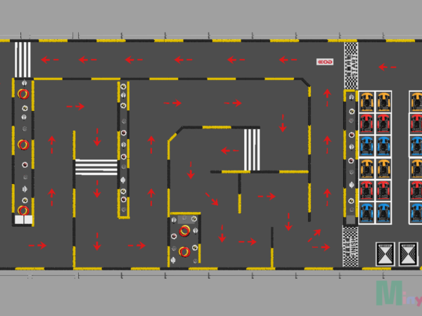 Indoor Kids Go Kart Track Custom Electric Kart Race Track