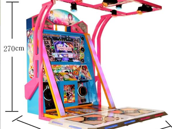 2 Player Stage Dance Arcade Machine | Coin Operated Rhythm Dance Game