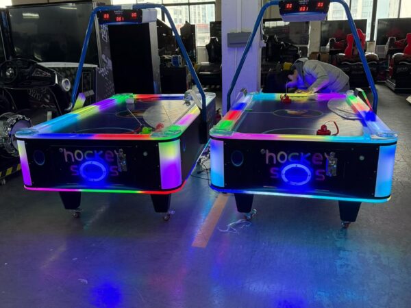 Hockey Stars Air Hockey Table | Coin Operated 2 Player Arcade Air Hockey Game Machine