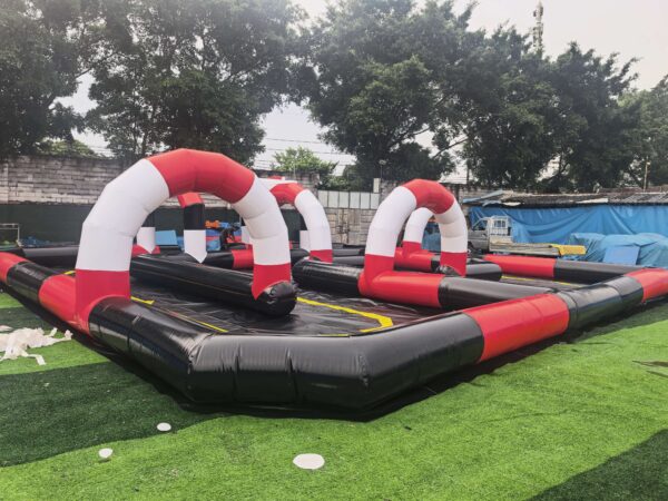 Commercial Go Kart Track Safety Fence | Inflatable Racing Barrier Manufacturer