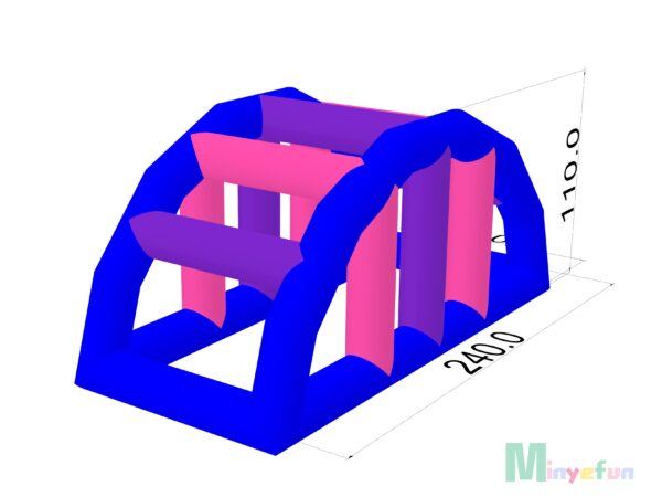 Airtight Inflatable Obstacle Crawl Tunnel | Closed Air Soft Play Tunnel for Kids